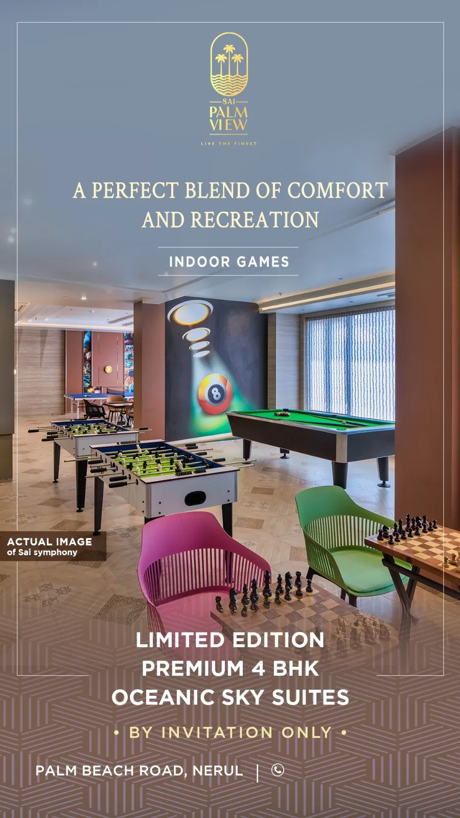 Sai Palm View Nerul Indoor Games Room